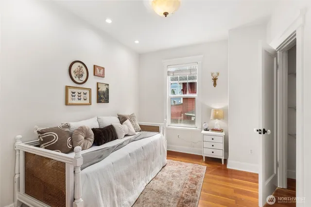 a living room with furniture and window