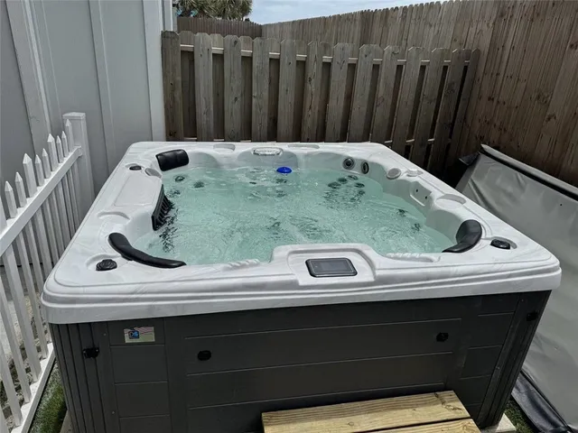 a view of wooden door