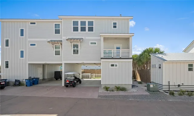a view of a building with a street