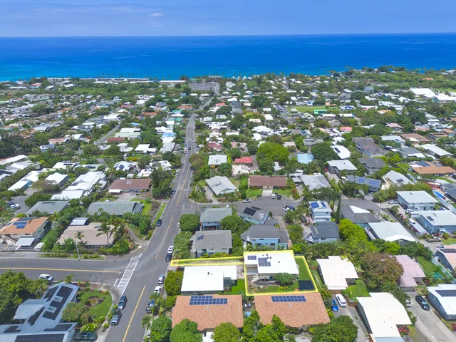 a view of city and ocean