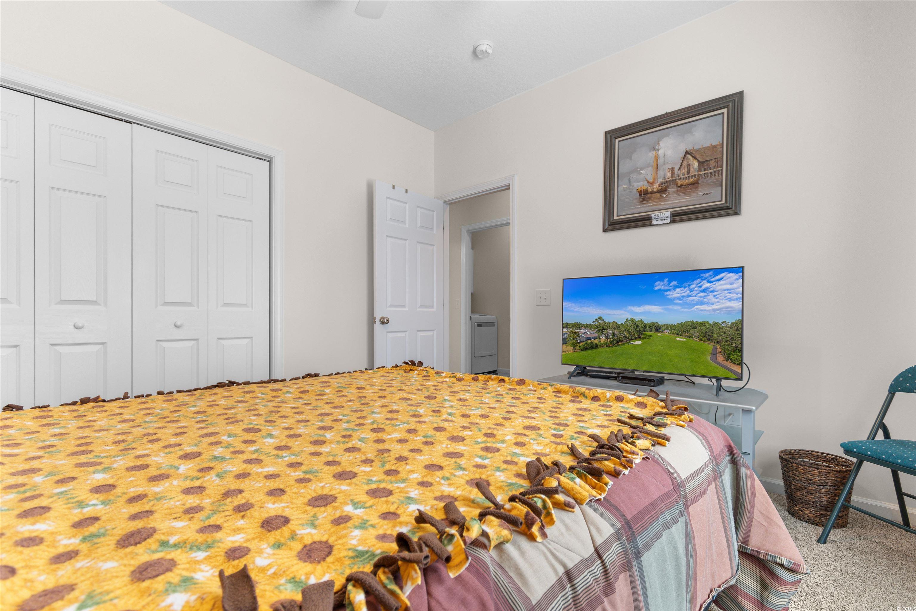 1000 Red Sky Lane, Unit 101 Murrells Inlet, SC 29576 - Photo 18 of 40 Bedroom with carpet flooring, a closet, and a ceil