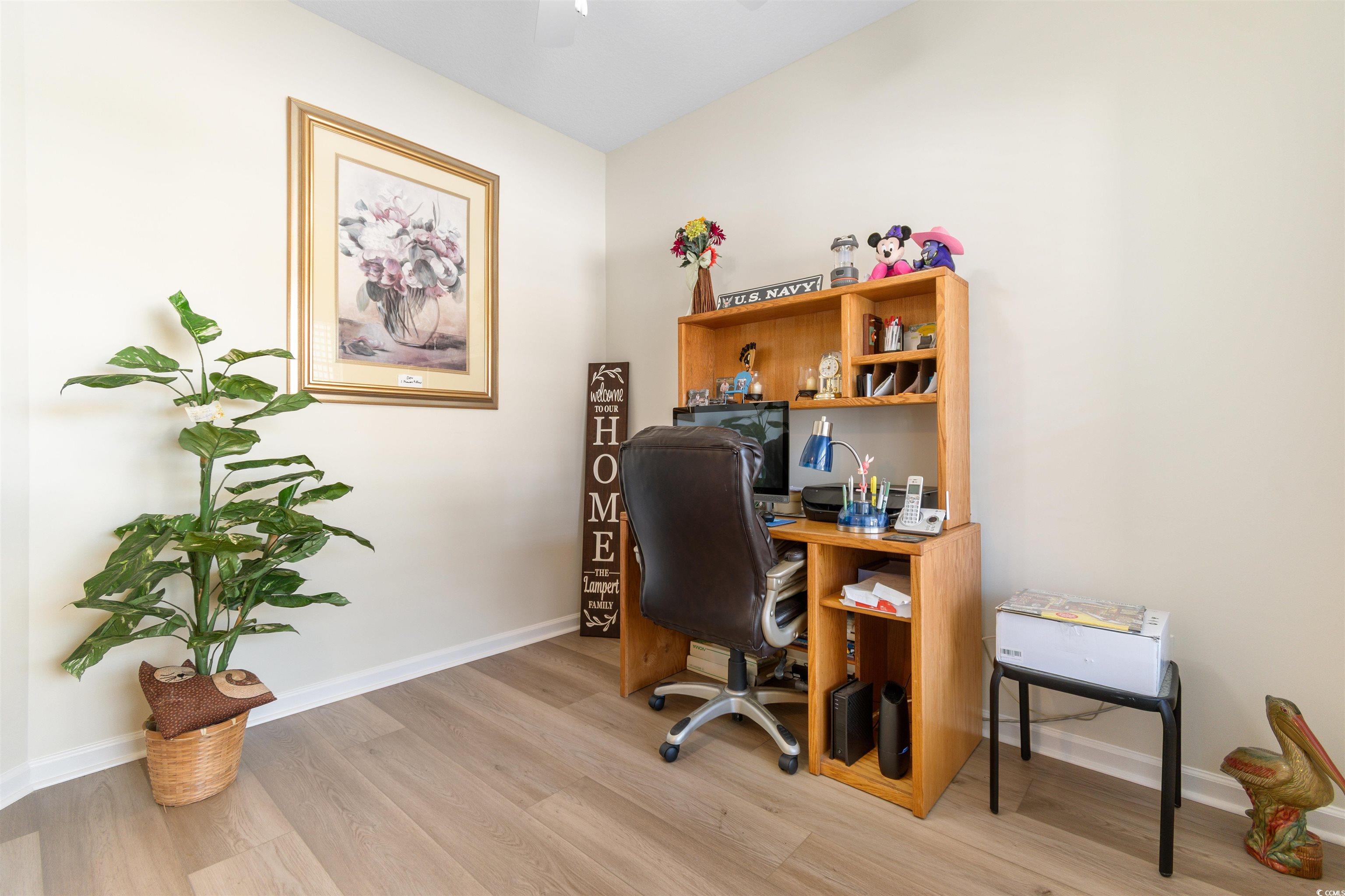 1000 Red Sky Lane, Unit 101 Murrells Inlet, SC 29576 - Photo 20 of 40 Home office with light wood-type flooring and base