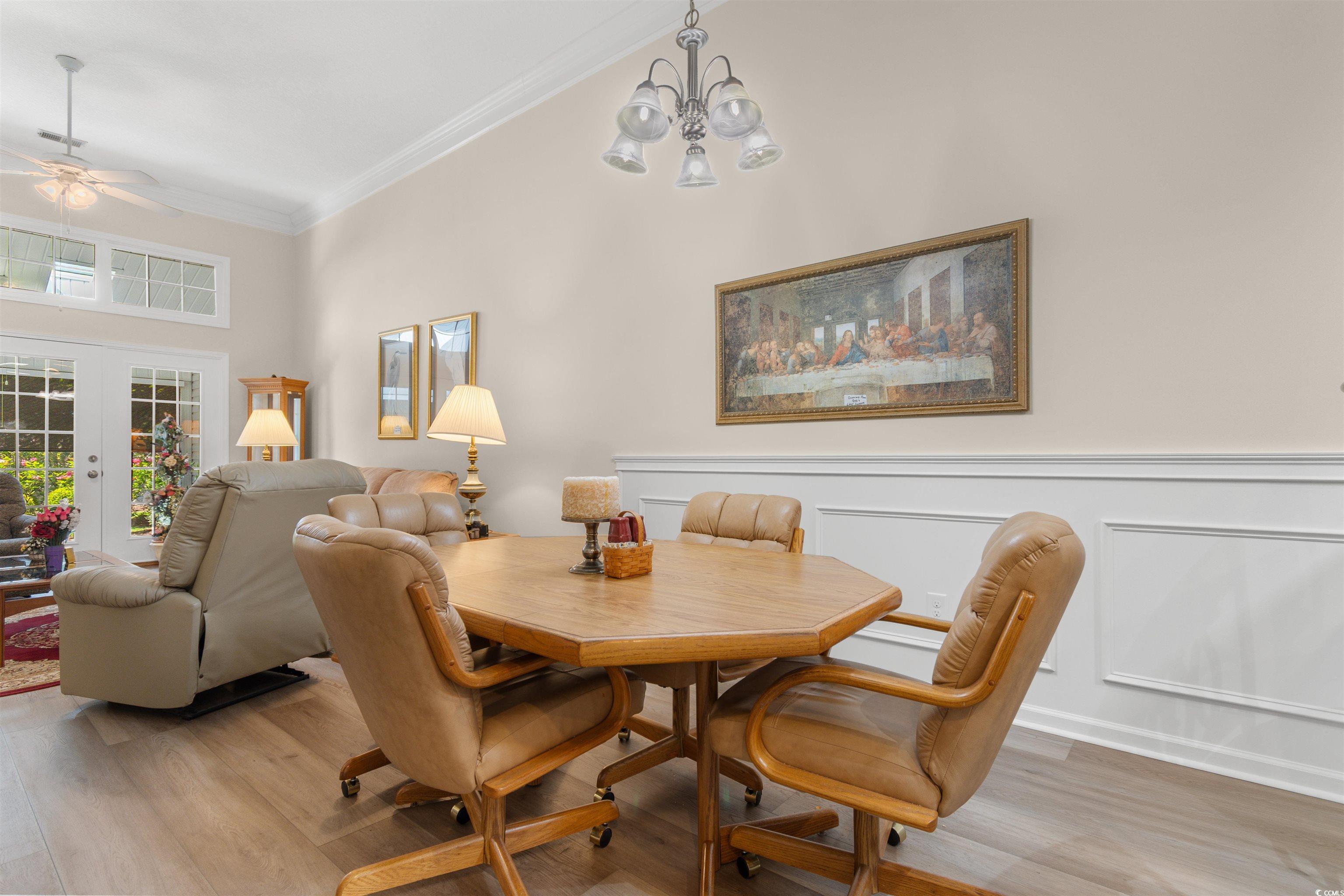 1000 Red Sky Lane, Unit 101 Murrells Inlet, SC 29576 - Photo 8 of 40 Dining space with light wood finished floors, fren