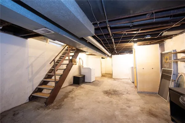 a view of room and stairs