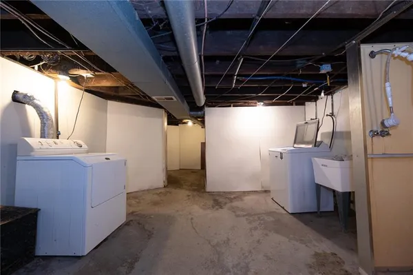 a view of storage and utility room