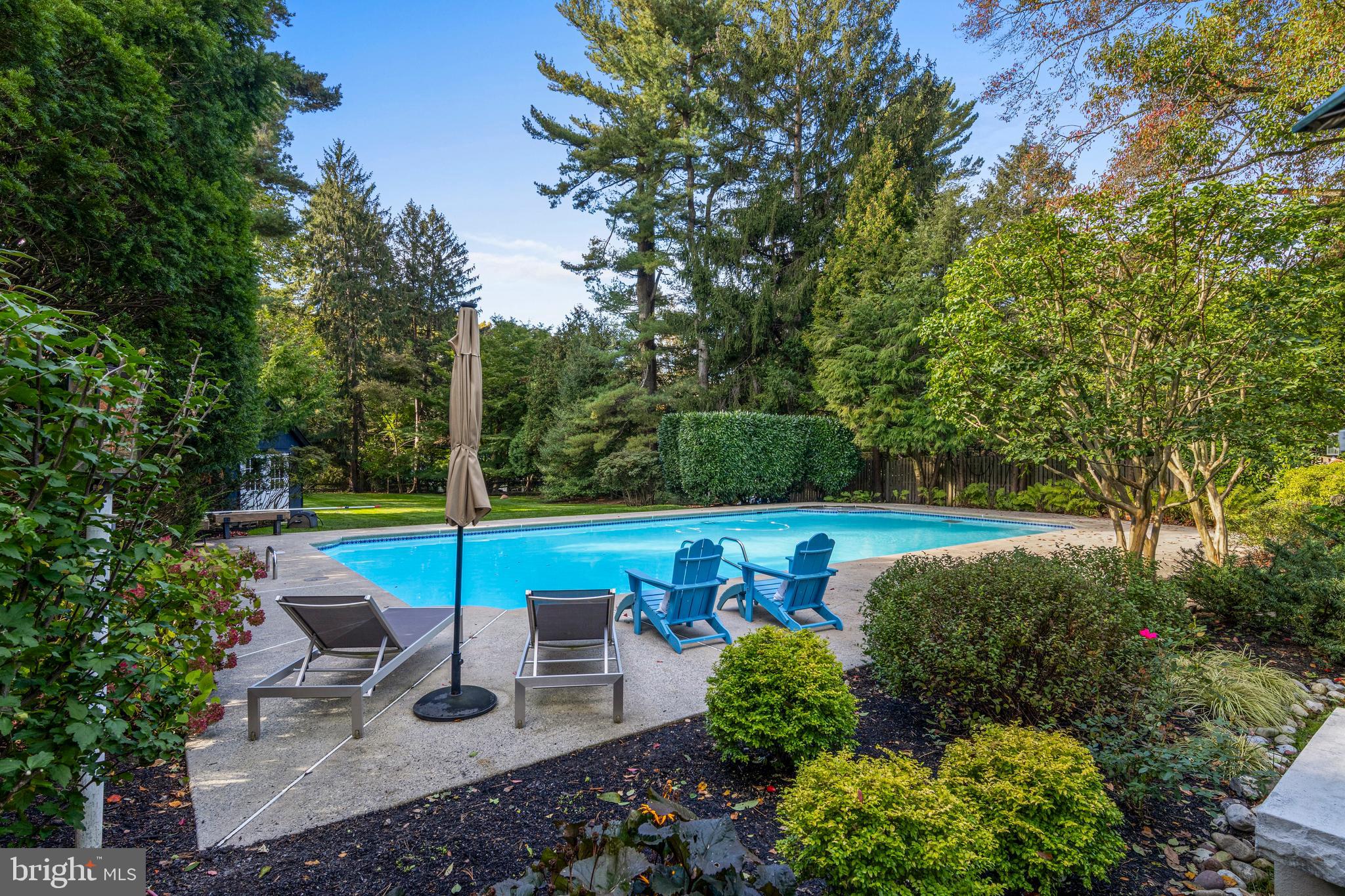 518 Fairview Road Penn Valley, PA 19072 - Photo 47 of 53 a view of a swimming pool with a patio