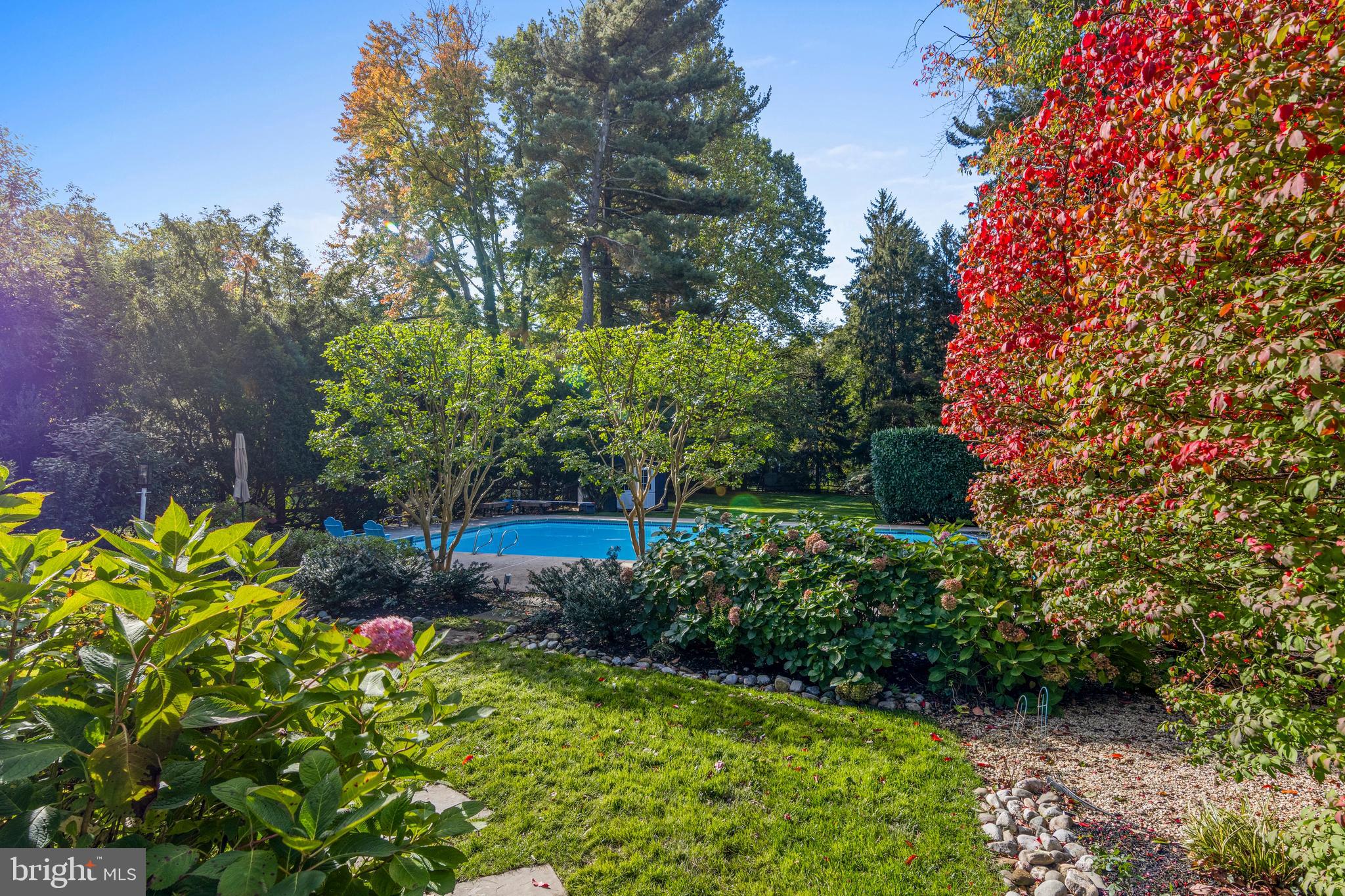 518 Fairview Road Penn Valley, PA 19072 - Photo 50 of 53 a view of a garden with large trees
