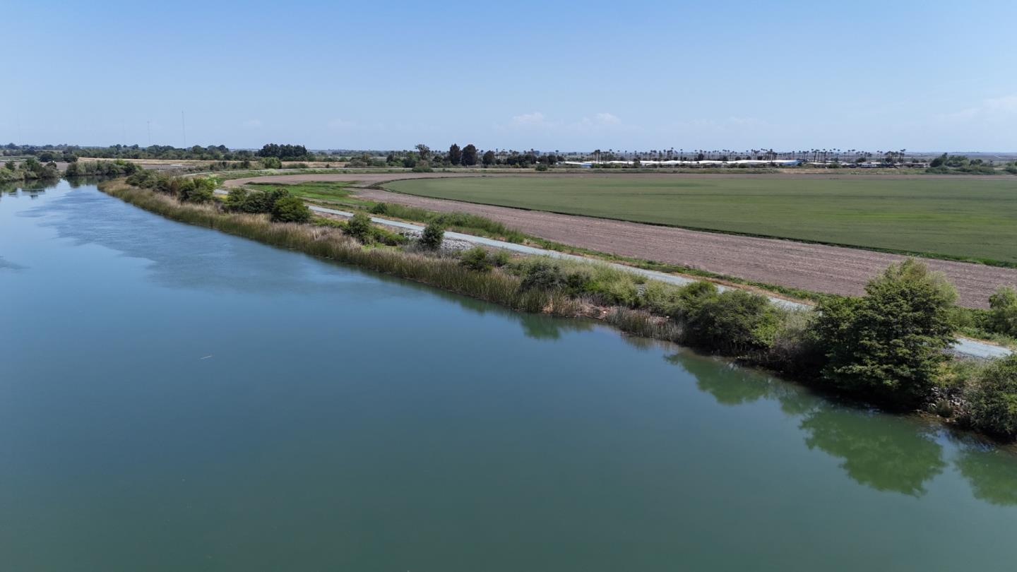 a view of a lake with a city view