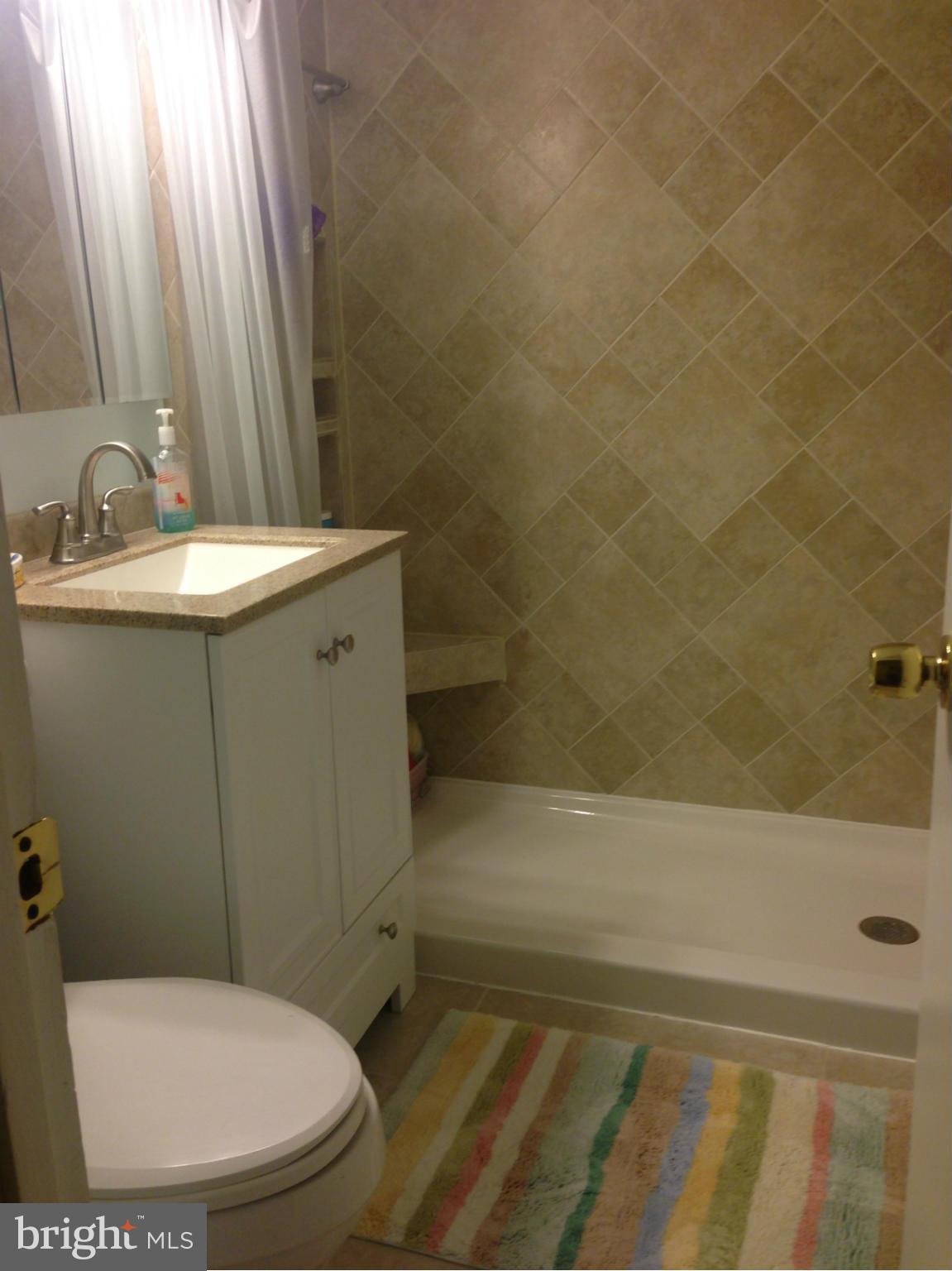 11368 Cherry Hill Road, Unit 304 Beltsville, MD 20705 - Photo 4 of 11 a bathroom with a sink toilet and shower