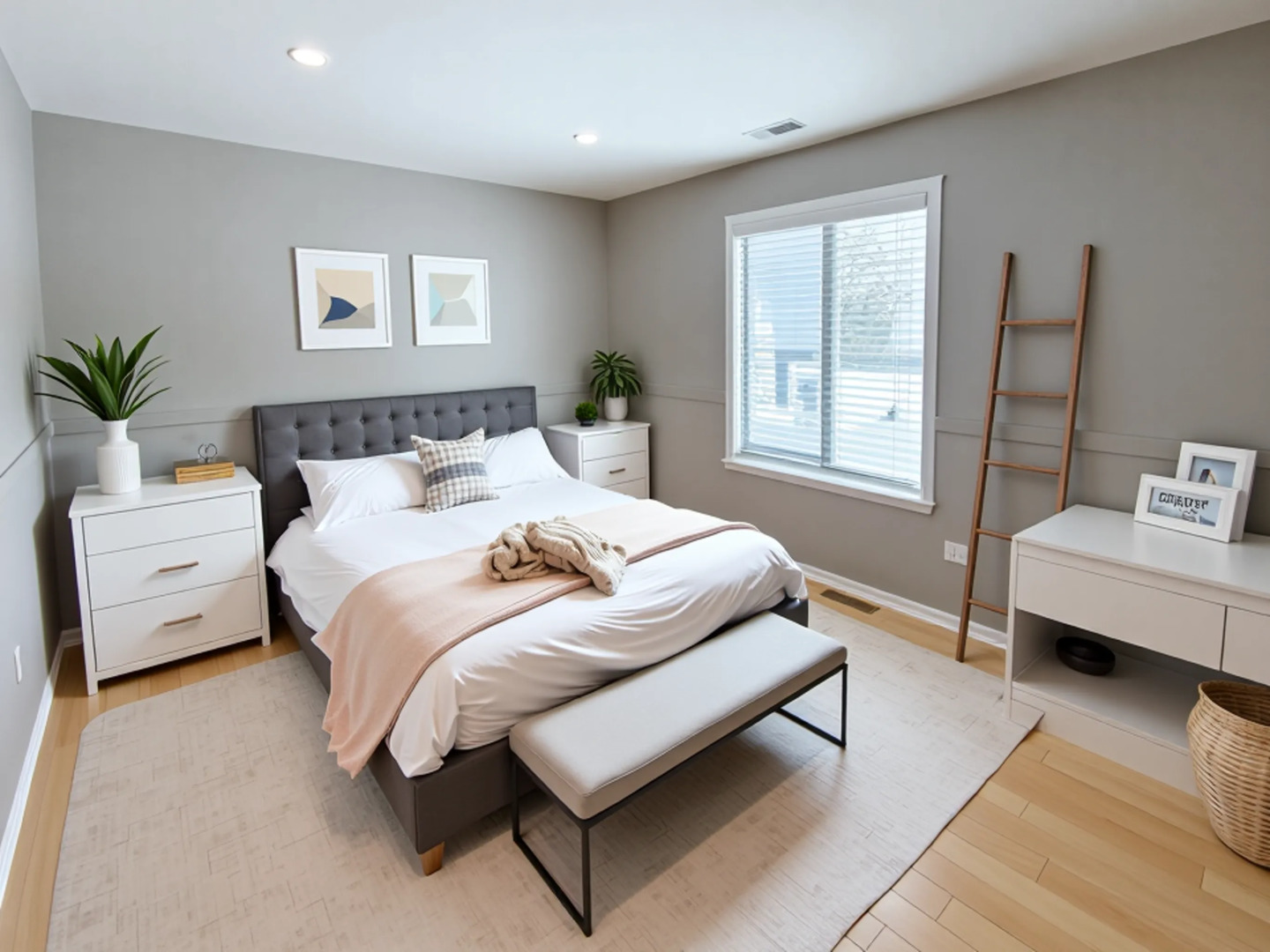 22 Creekside Circle, Unit D Elgin, IL 60123 - Photo 15 of 23 a bed room with a bed and a couch