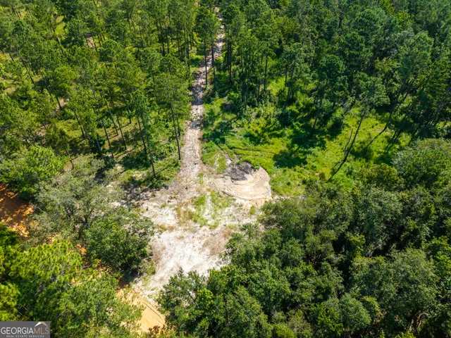 a view of yard from balcony