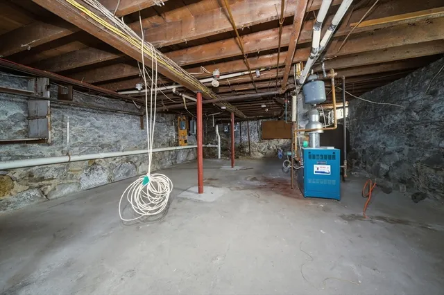a view of a storage room