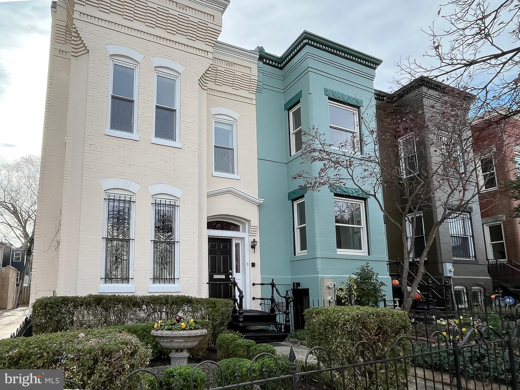 Located on an attractive row of homes