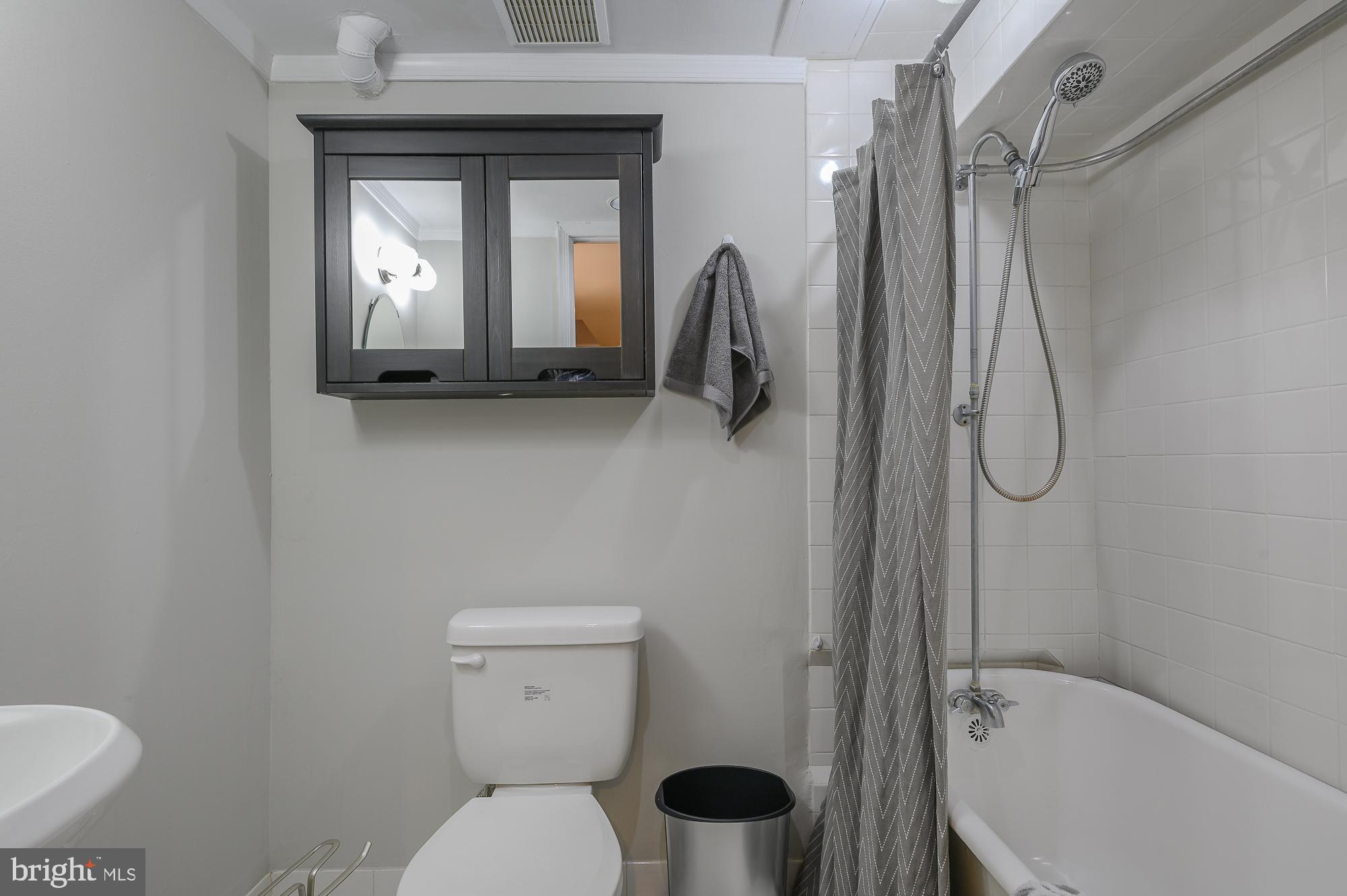 1413 F Street Northeast Washington, DC 20002 - Photo 39 of 44 Full bath with clawfoot tub in lower level