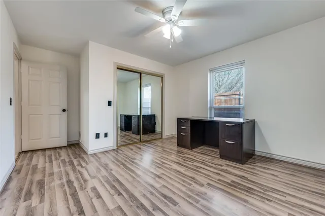 wooden floor and window in a room