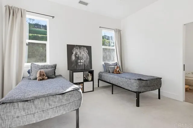 a view of a swimming pool with a garden