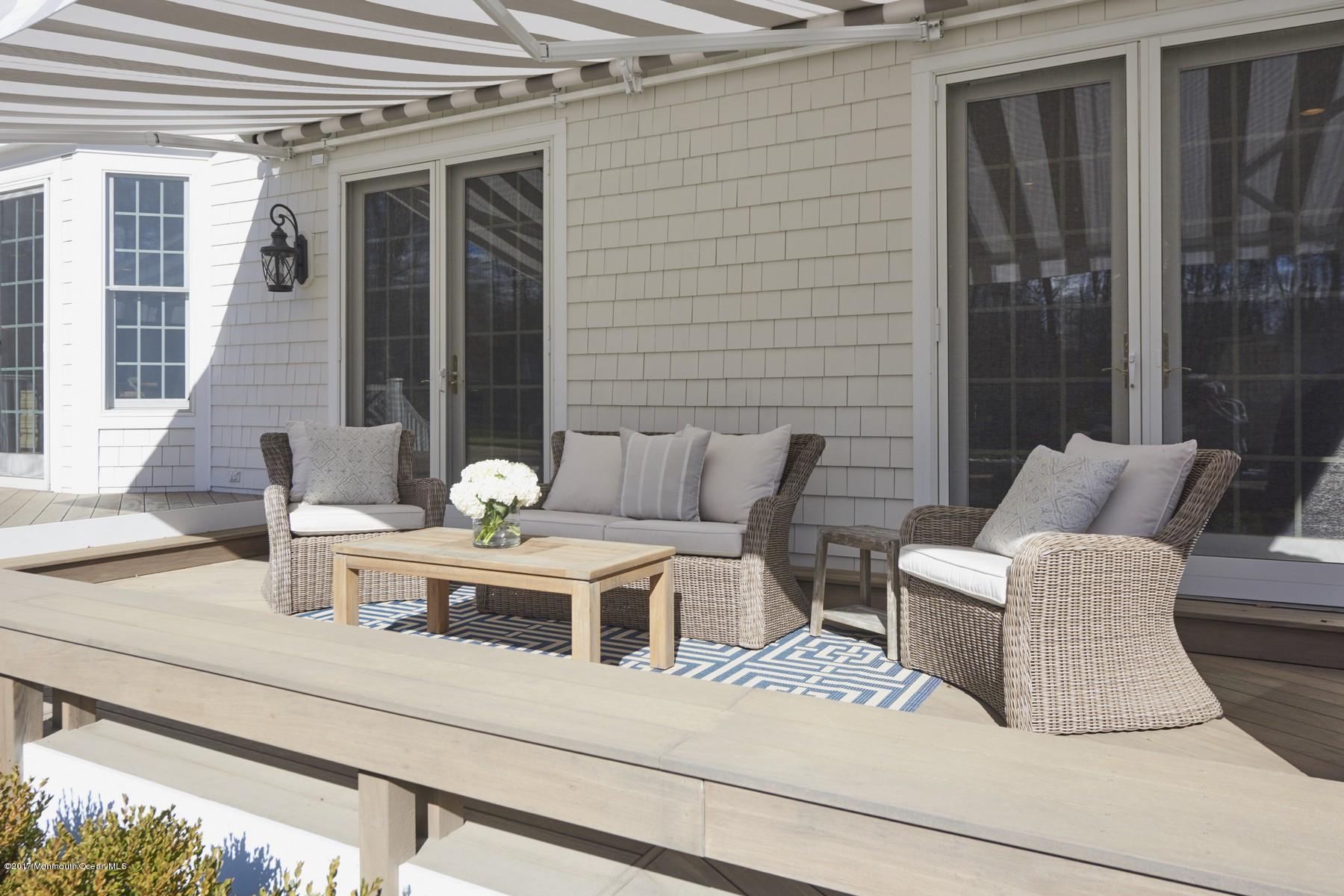 10 Heathcliff Road Rumson, NJ 07760 - Photo 24 of 28 Deck with Awning
