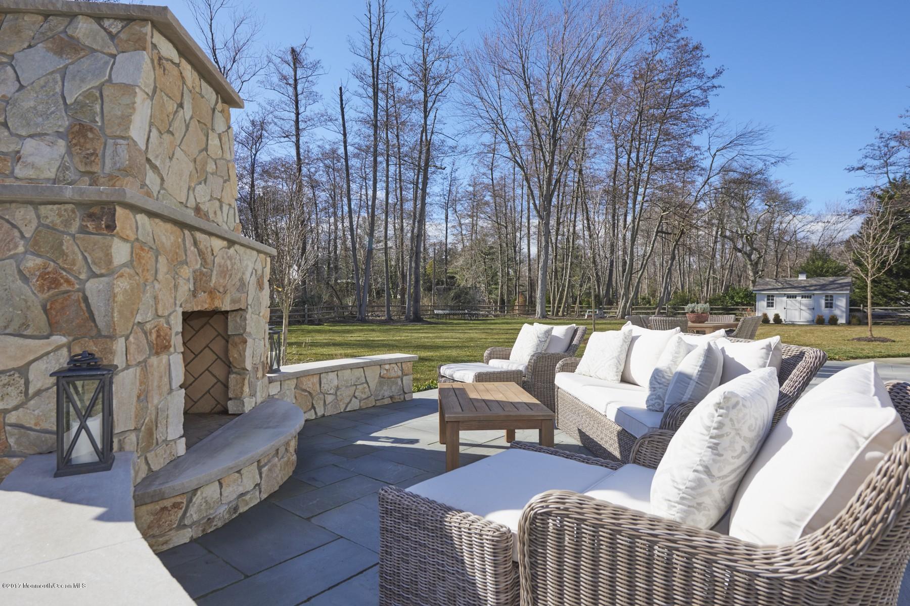 10 Heathcliff Road Rumson, NJ 07760 - Photo 25 of 28 Outdoor Fireplace