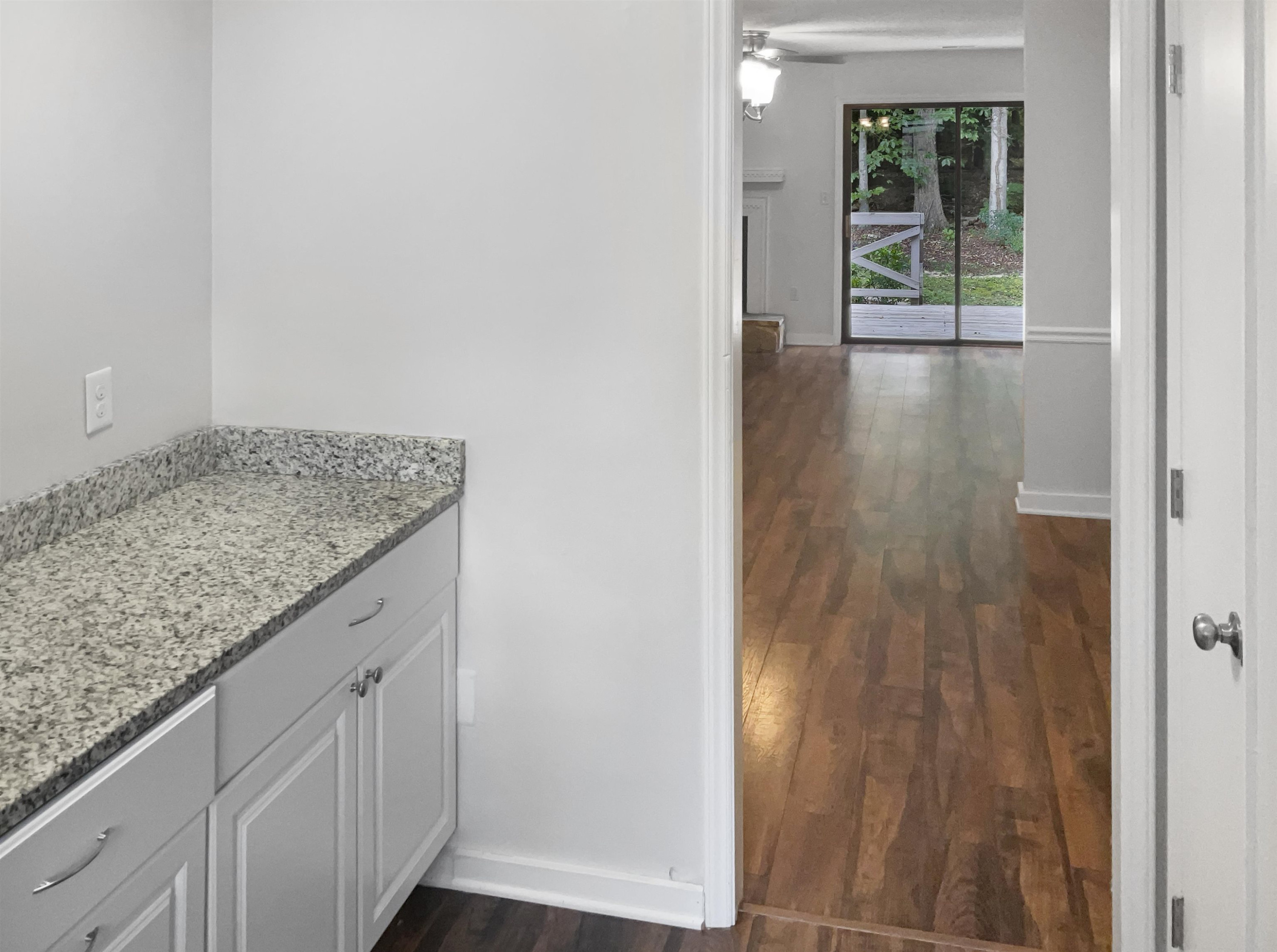 46 Willow Bridge Drive Durham, NC 27707 - Photo 8 of 29 a view of hallway with wooden floor