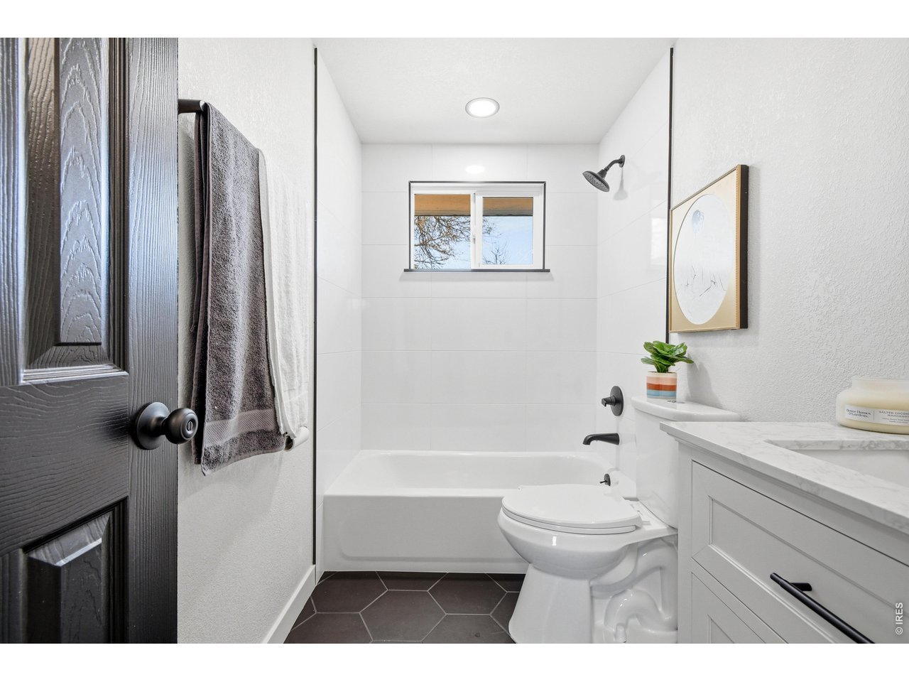 1239 Sunset Street Longmont, CO 80501 - Photo 26 of 34 a bathroom with a toilet a sink and a bathtub
