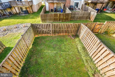 a view of balcony with garden