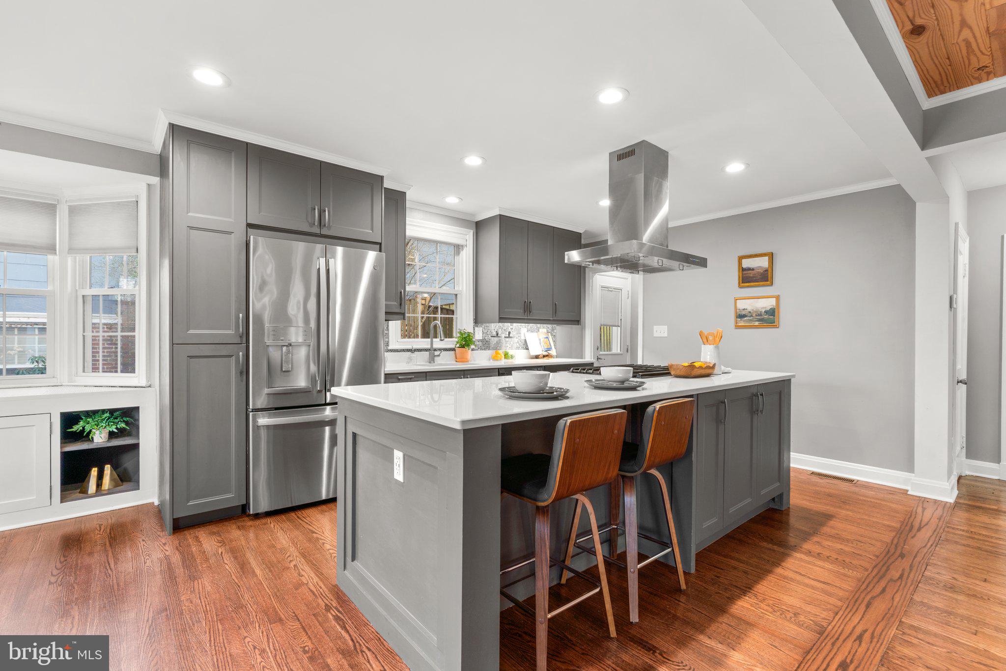 4629 Briarclift Road Baltimore, MD 21229 - Photo 14 of 65 Modern kitchen w/ space for barstools.