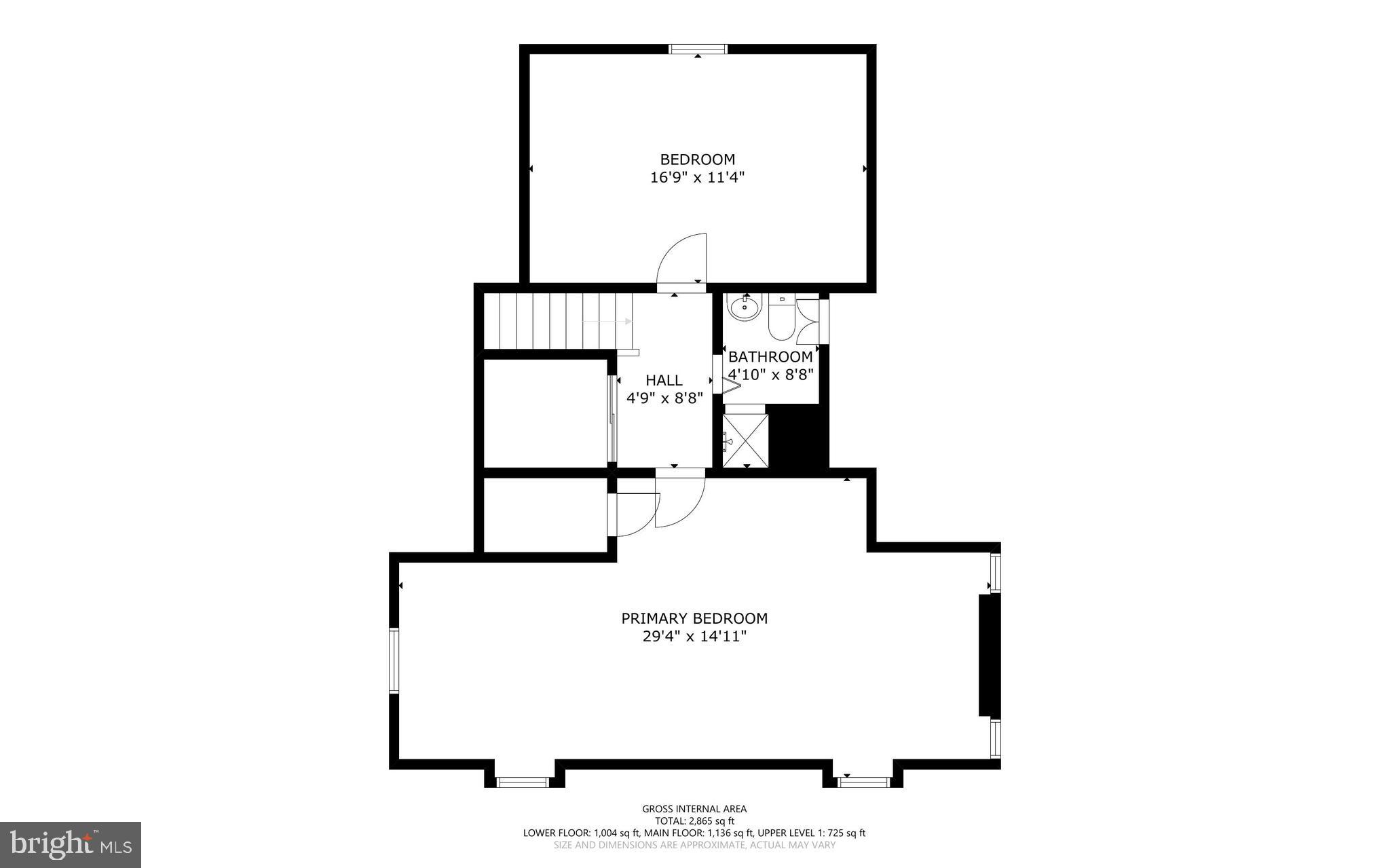 4629 Briarclift Road Baltimore, MD 21229 - Photo 63 of 65 Upper level floor plan.