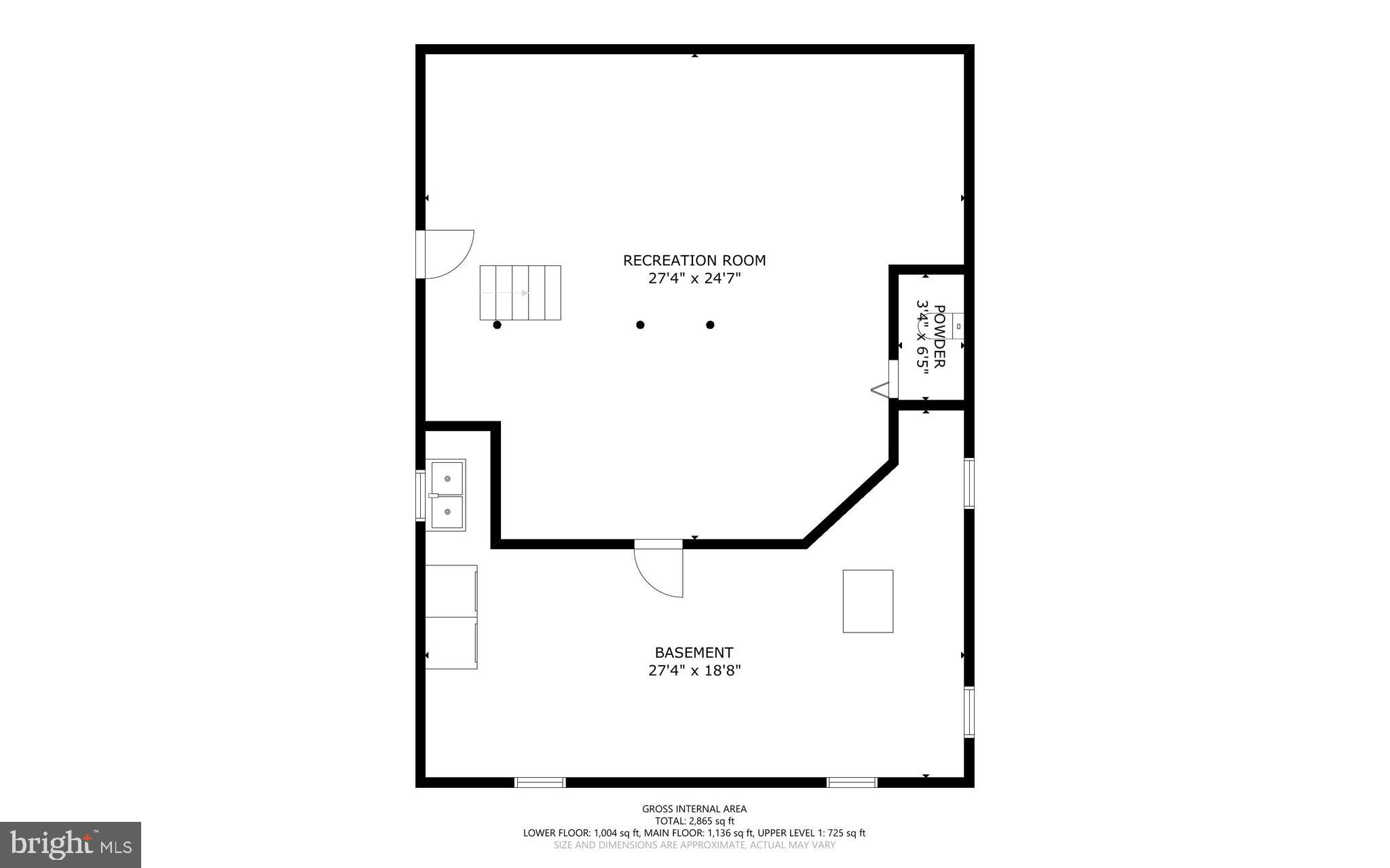 4629 Briarclift Road Baltimore, MD 21229 - Photo 64 of 65 Lower level floor plan.