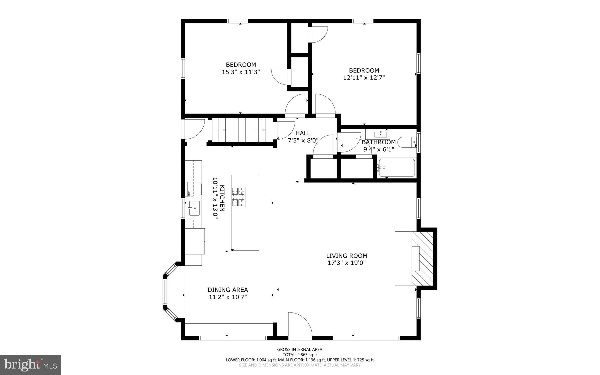 4629 Briarclift Road Baltimore, MD 21229 - Photo 62 of 65 Main level floor plan.