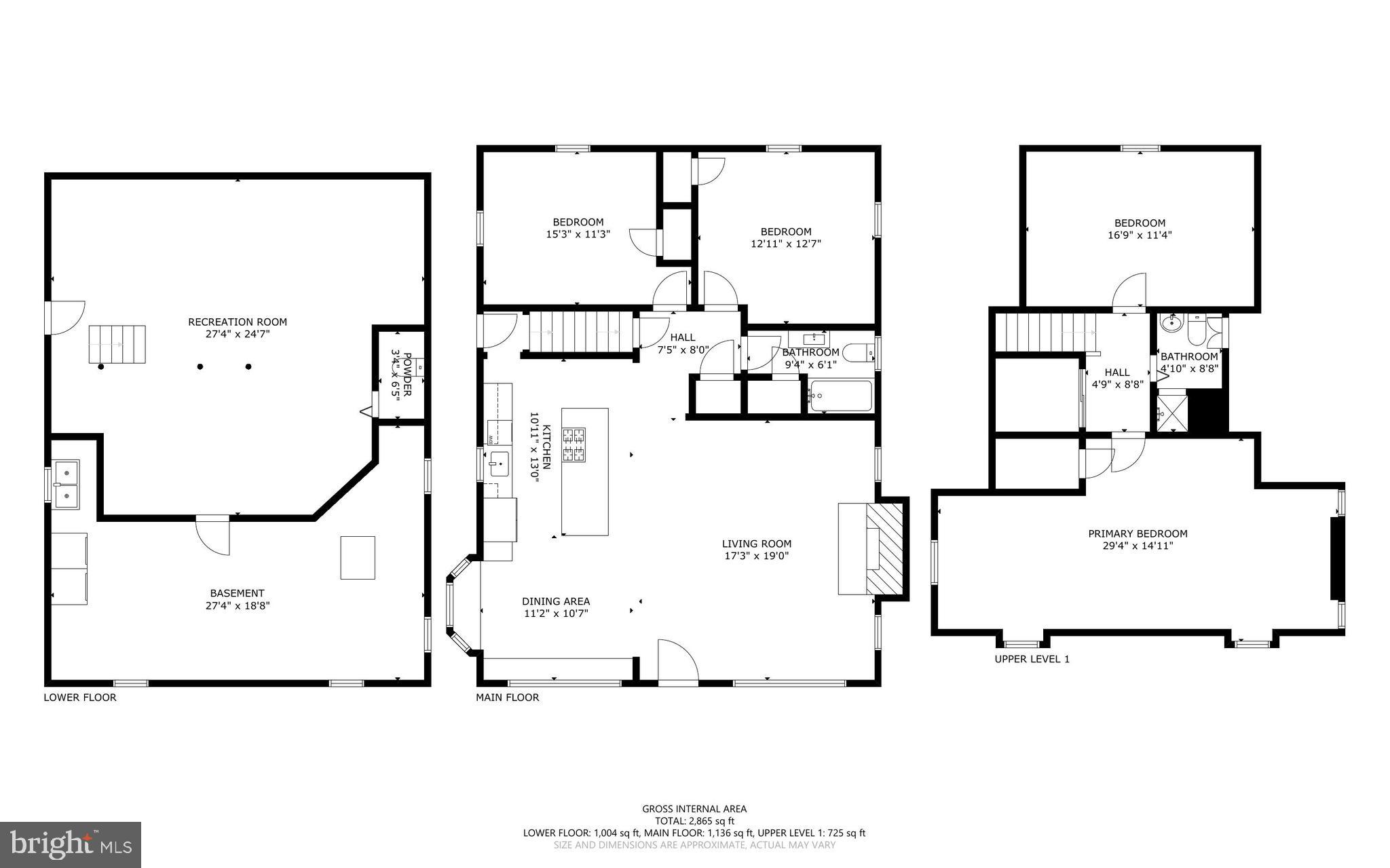 4629 Briarclift Road Baltimore, MD 21229 - Photo 65 of 65 Three level floor plan.