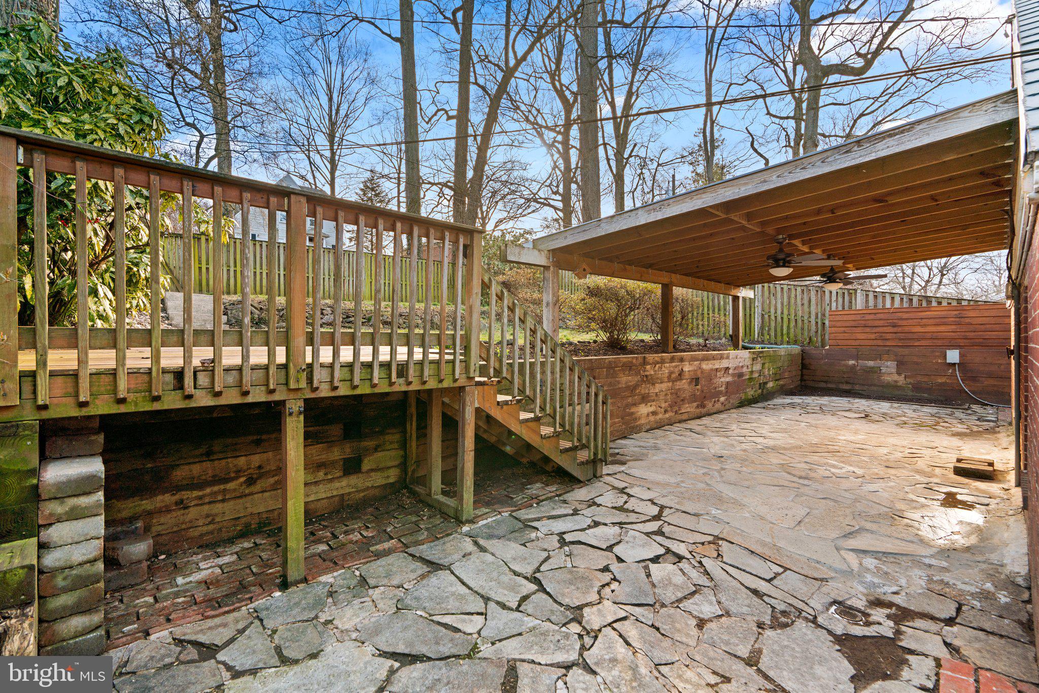 4629 Briarclift Road Baltimore, MD 21229 - Photo 45 of 65 Cover living space, stone hardscape.