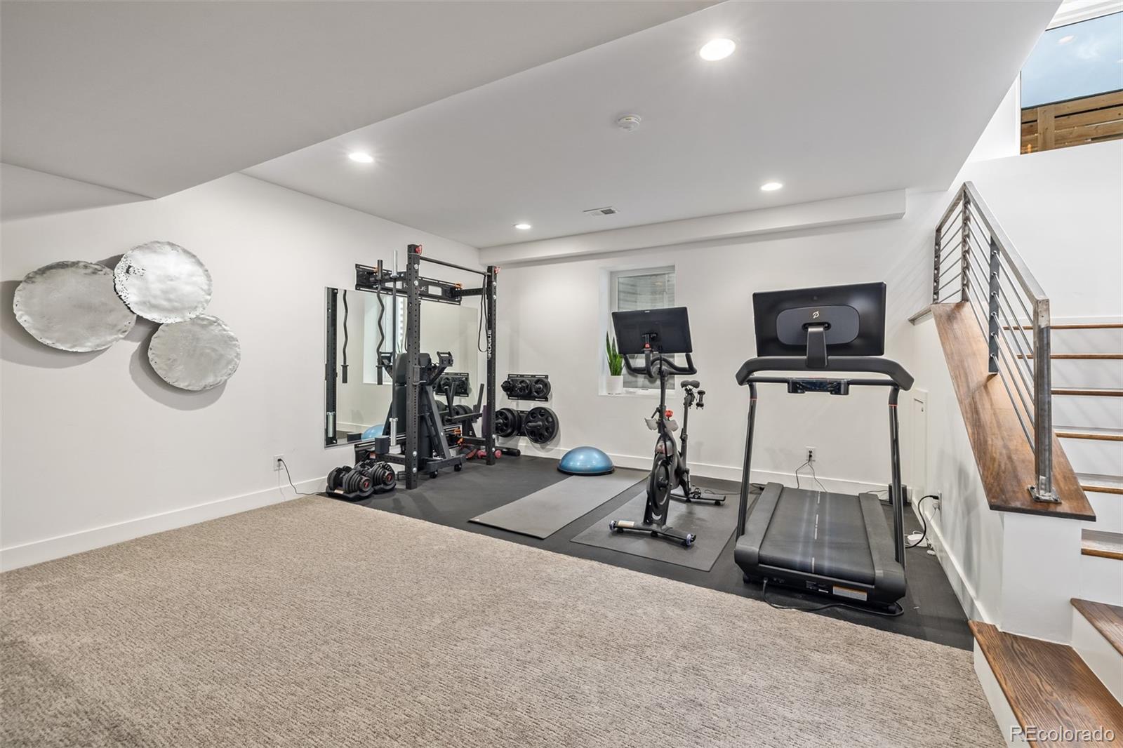 2245 Meade Street Denver, CO 80211 - Photo 30 of 40 a view of a room with gym equipment