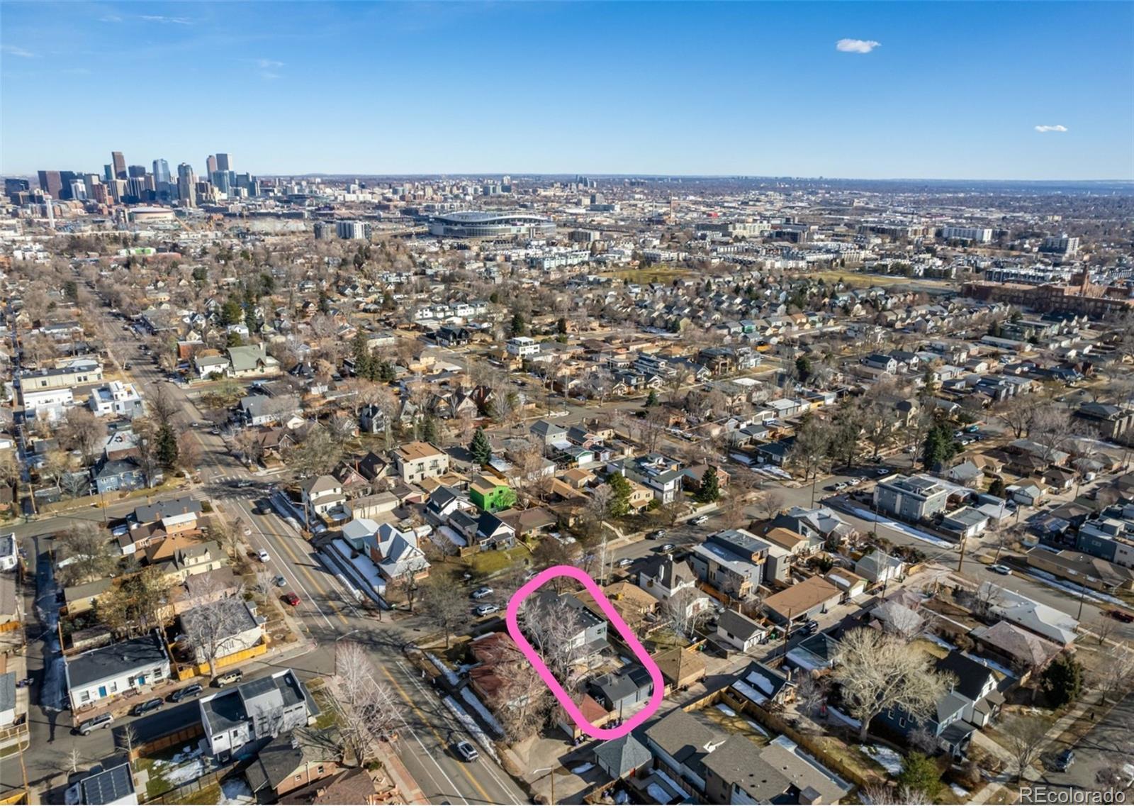 2245 Meade Street Denver, CO 80211 - Photo 40 of 40 an aerial view of a city