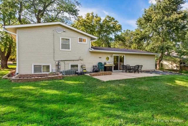 a view of a house with garden