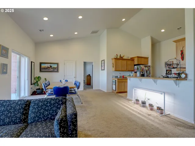 a living room with furniture and a couch