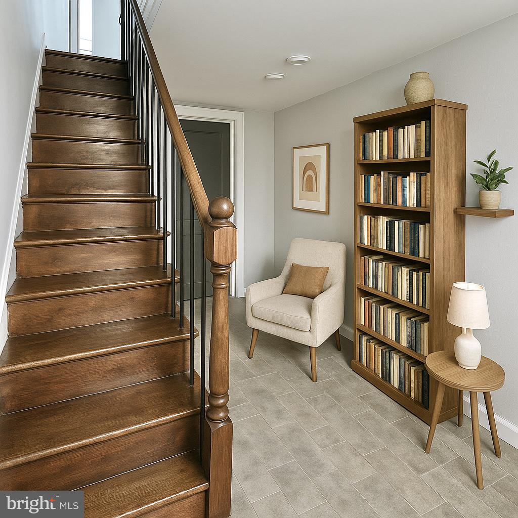 624 North Payson Street Baltimore, MD 21217 - Photo 8 of 8 a view of livingroom with furniture and book shelf