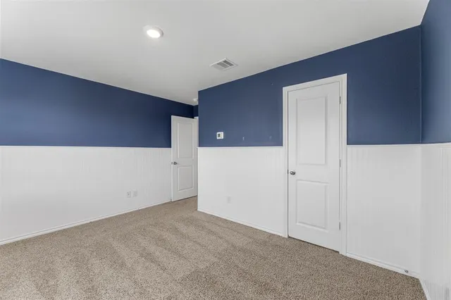 a view of small space with wooden floor