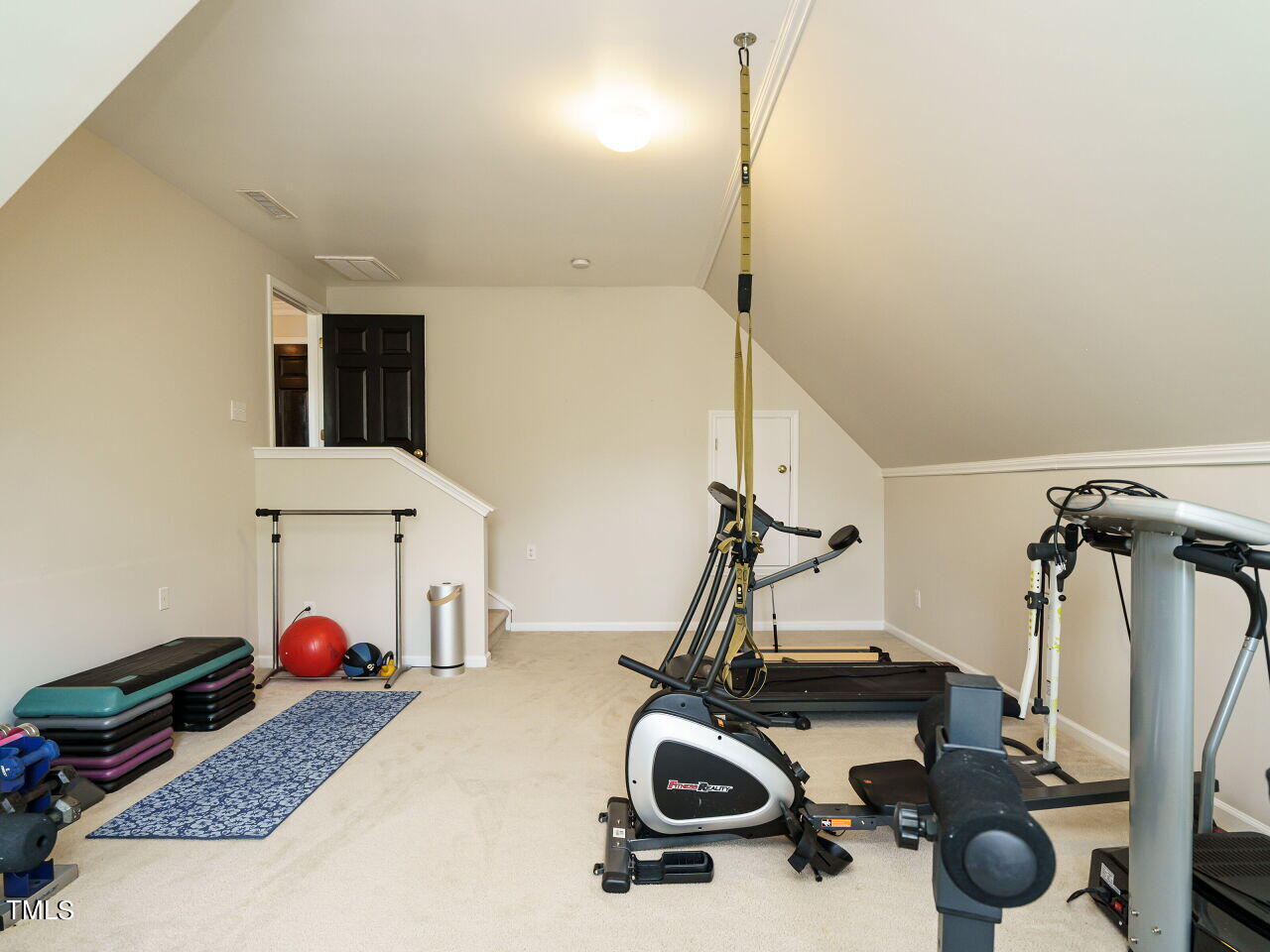 107 Whitney Lane Durham, NC 27713 - Photo 36 of 42 a view of a room with gym equipment