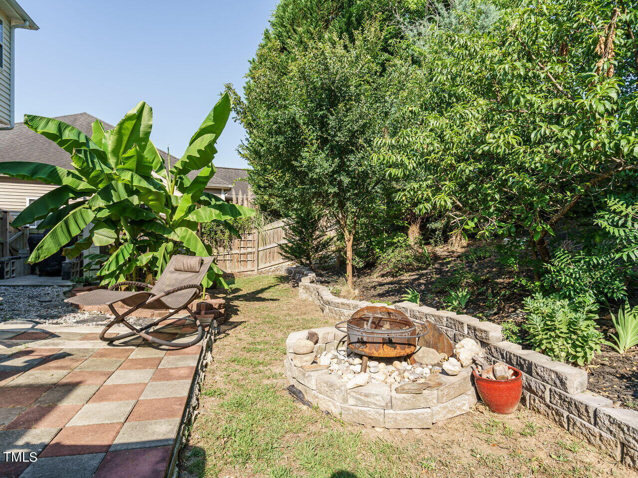 107 Whitney Lane Durham, NC 27713 - Photo 38 of 42 a view of a porch with furniture and garden