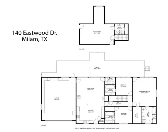 $550,000 | 140 Eastwood Drive, Milam, TX 75959