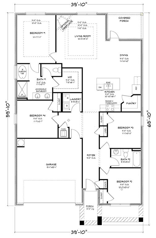 5829 Dove Nest Road Gulf Breeze, FL 32563 - Photo 32 of 32 RHETT D FE FLOOR PLAN