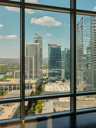 a view of a city from a window