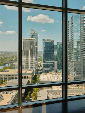 a view of a city from a window