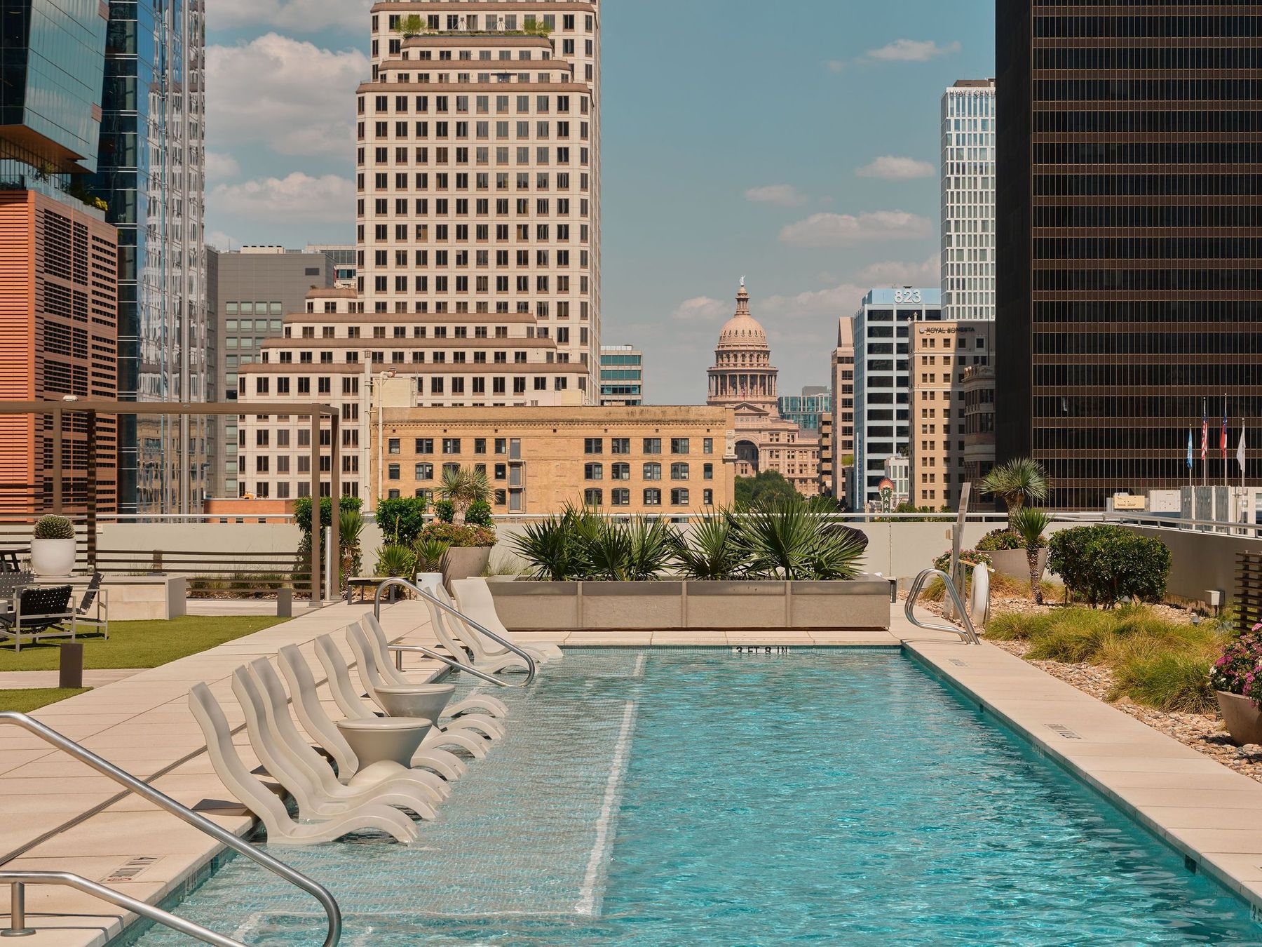 200 Congress Avenue, Unit 23C Austin, TX 78701 - Photo 35 of 40 a view of swimming pool with outdoor seating