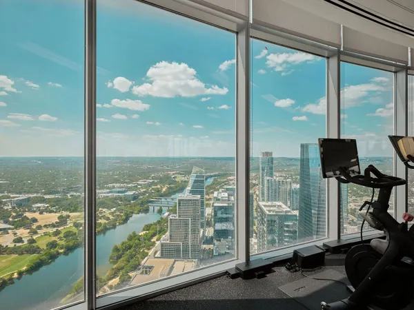 a view of a city from a window