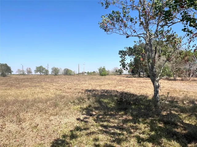 a view of a yard with a house