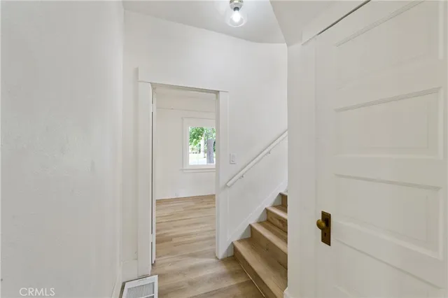 a view of entryway with stairs