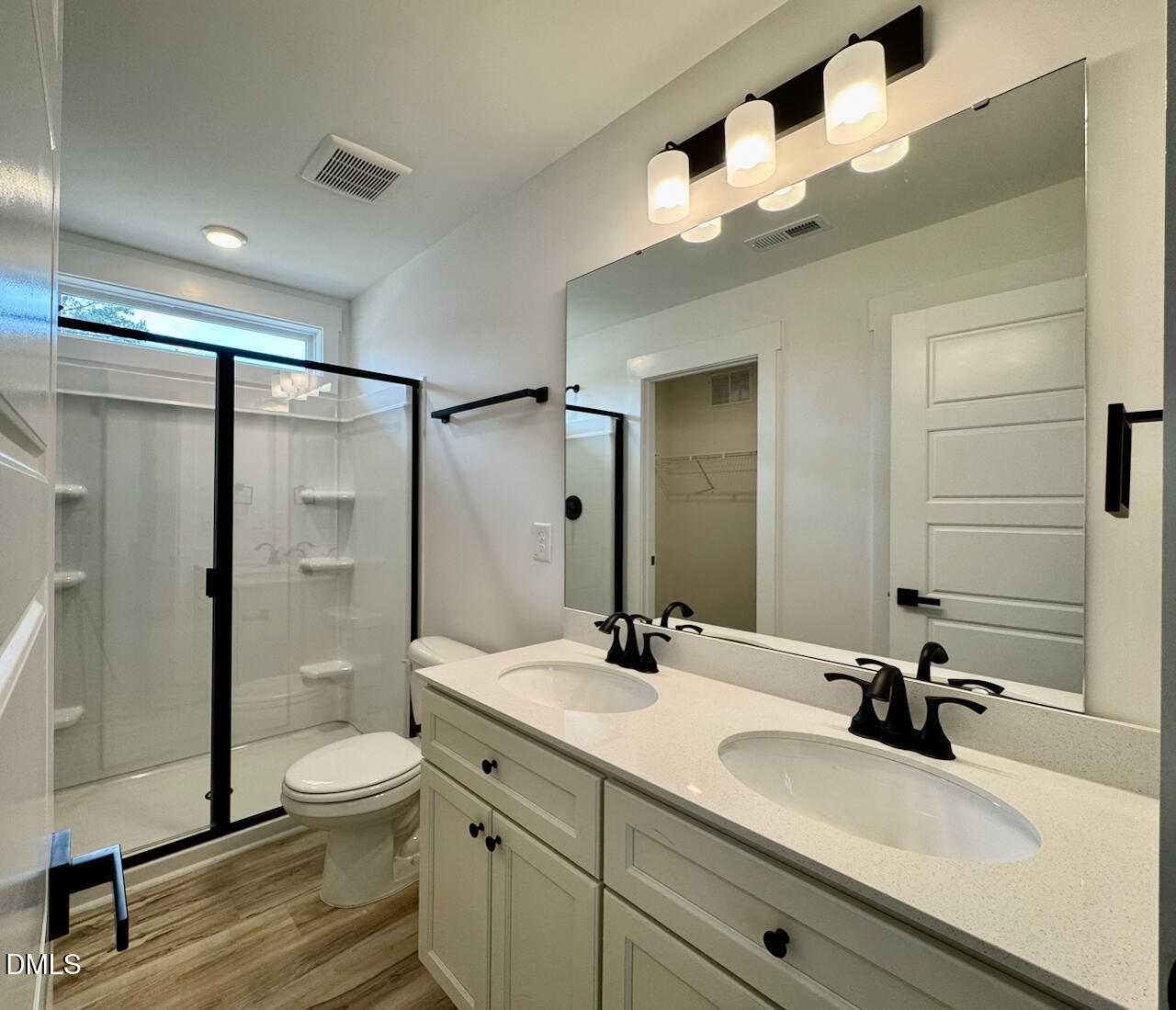 218 George Street Four Oaks, NC 27524 - Photo 20 of 33 Owner Bath Double Vanity + Shower