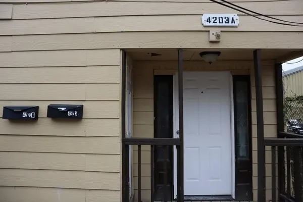 a close view of a closet
