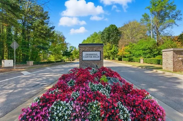 a front view of a building